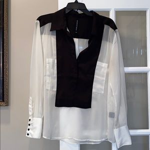 Sheer Button Down